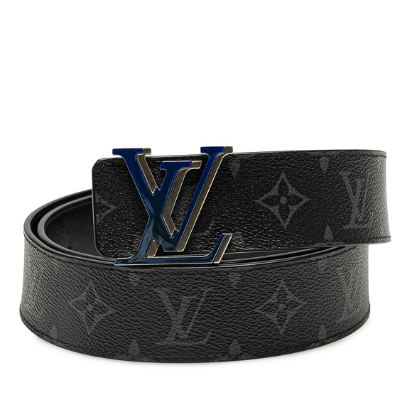Pre-Loved Louis Vuitton Monogram Eclipse LV Initiales Reversible Belt - Picture 1 of 6